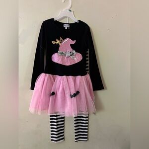 Blueberi Boulevard Witch Costume with Pink Tutu